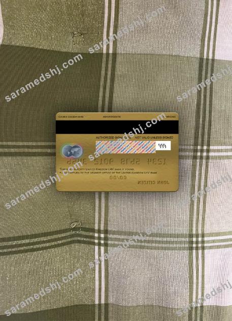 United Kingdom LHV bank mastercard gold photolook back